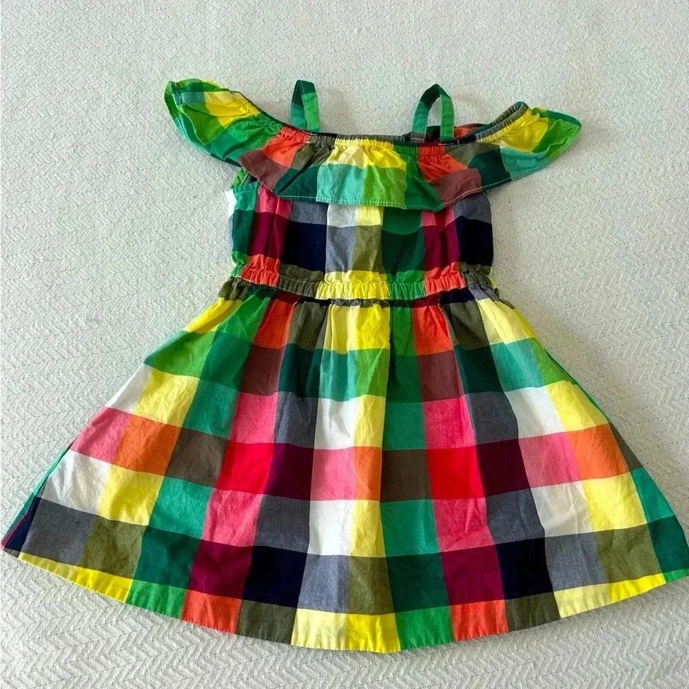 Janie and Jack Colorful Checkered Dress | Baby Girl size 18-24 months